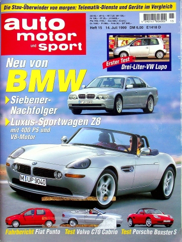 Deckblatt Auto Motor und Sport (15/1999)